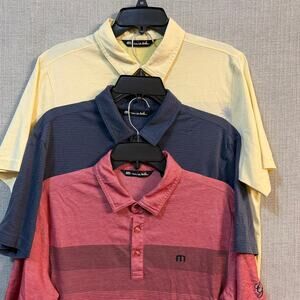 Bundle of 3 Mens Medium Travis Mathew Perfomance Golf Polos